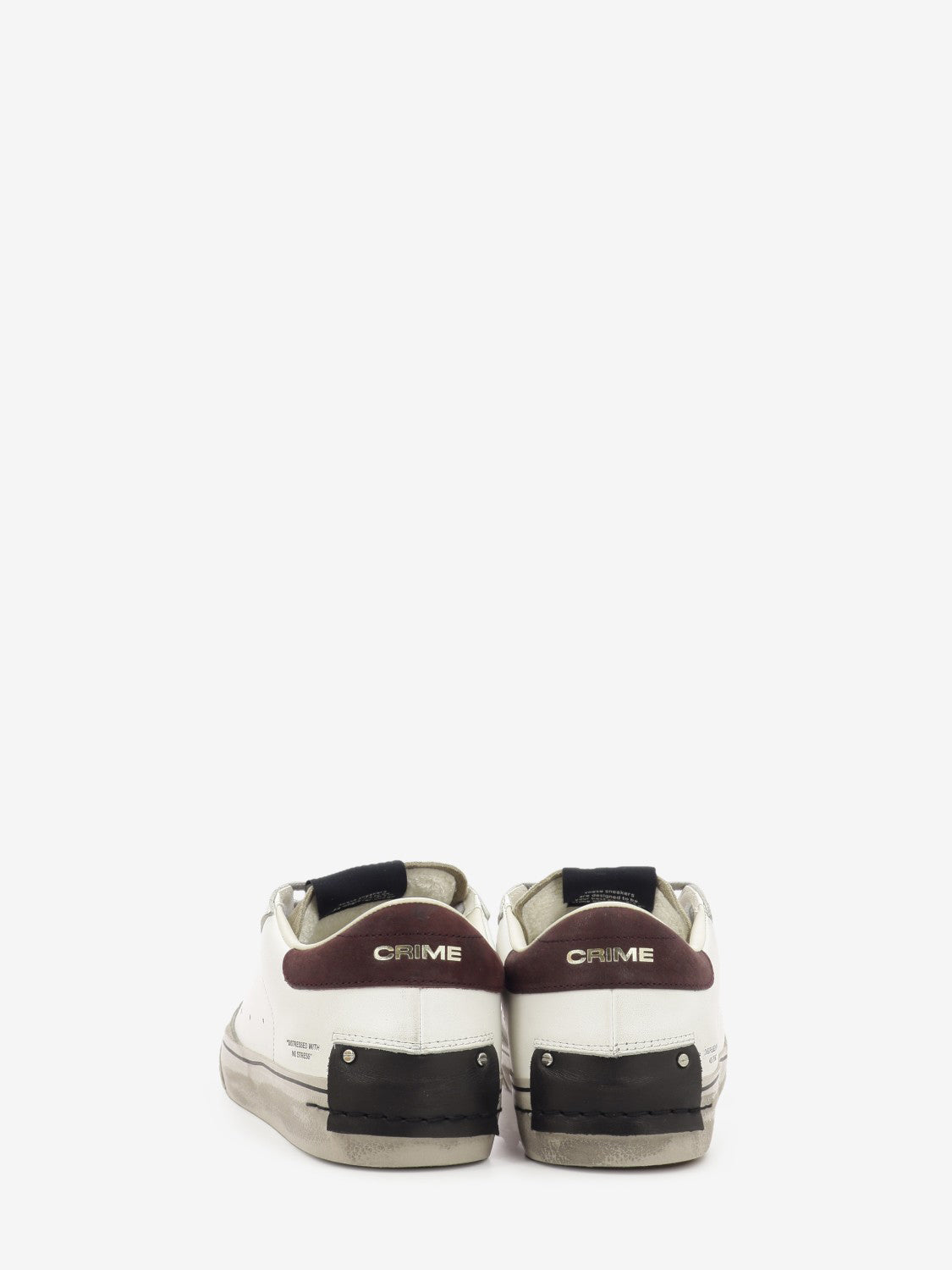 Sneakers Distressed 2.0 white / marrone