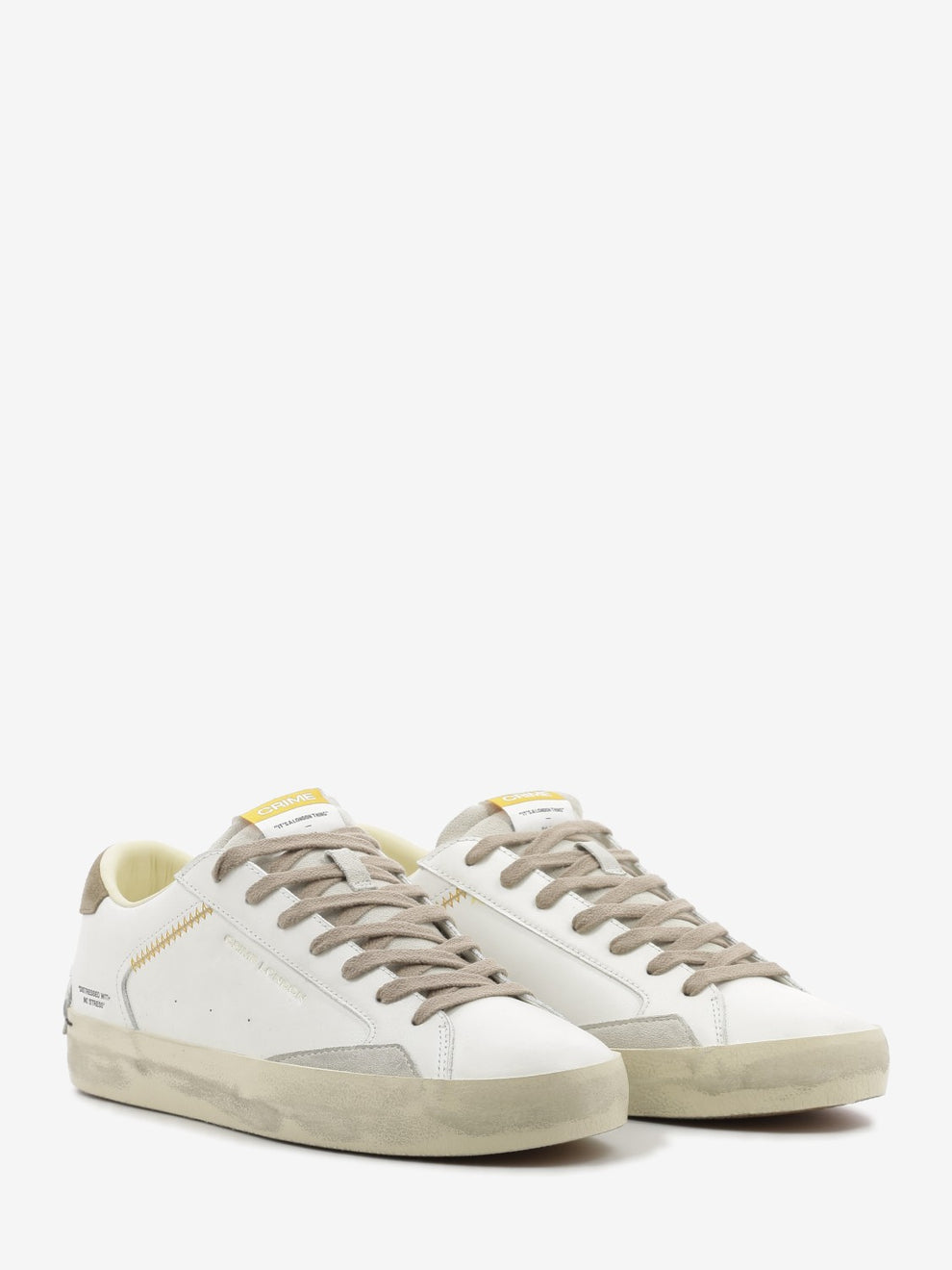 Sneakers Distressed bianco / beige