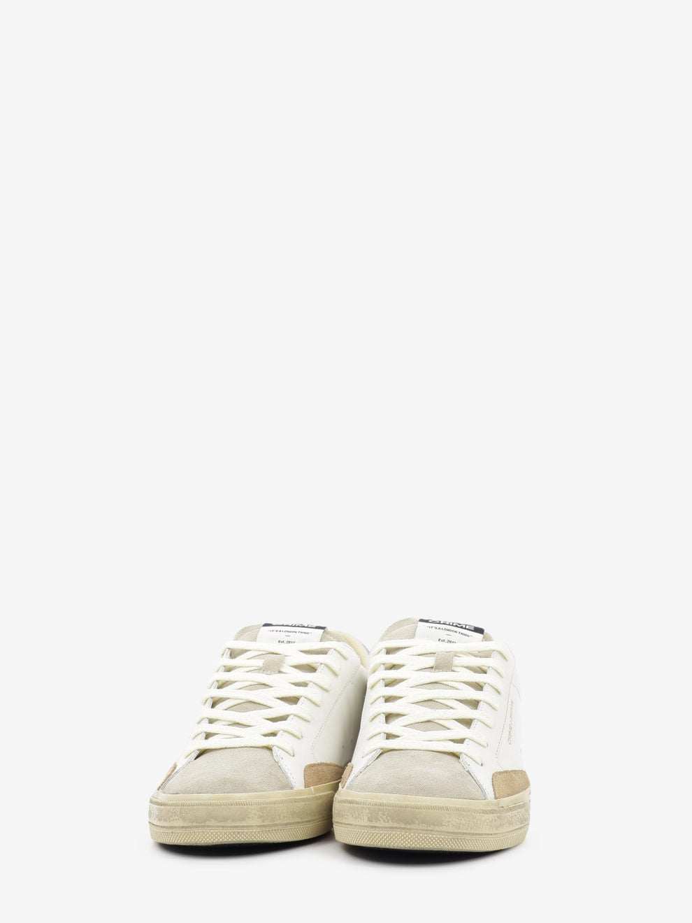 Sneakers Distressed bianco / beige