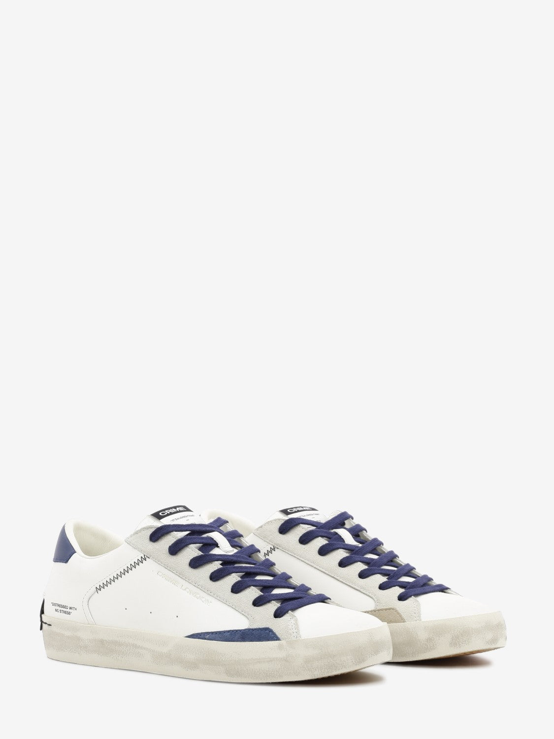 Sneakers Distressed bianco / blu