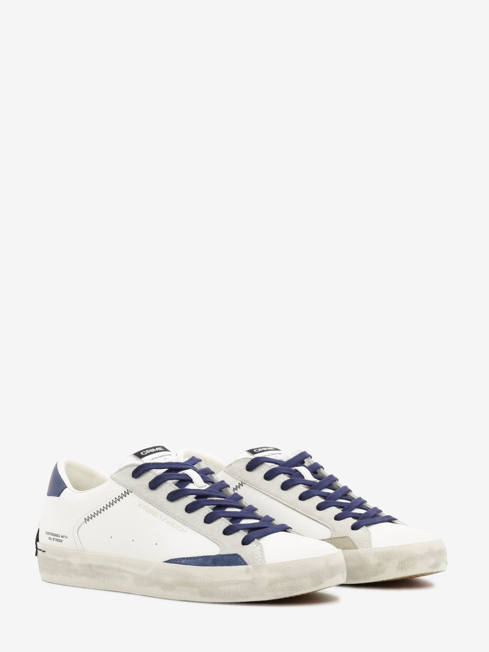Sneakers Distressed bianco / blu
