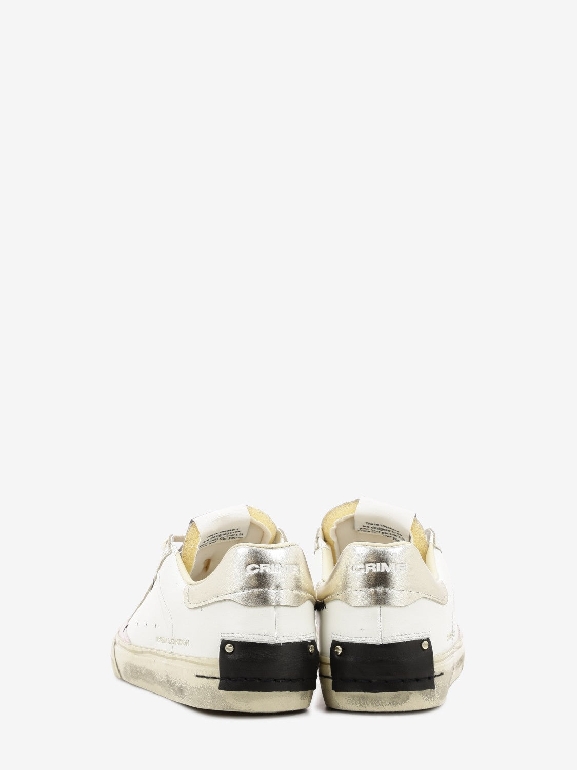 Sneakers Distressed bianco / oro