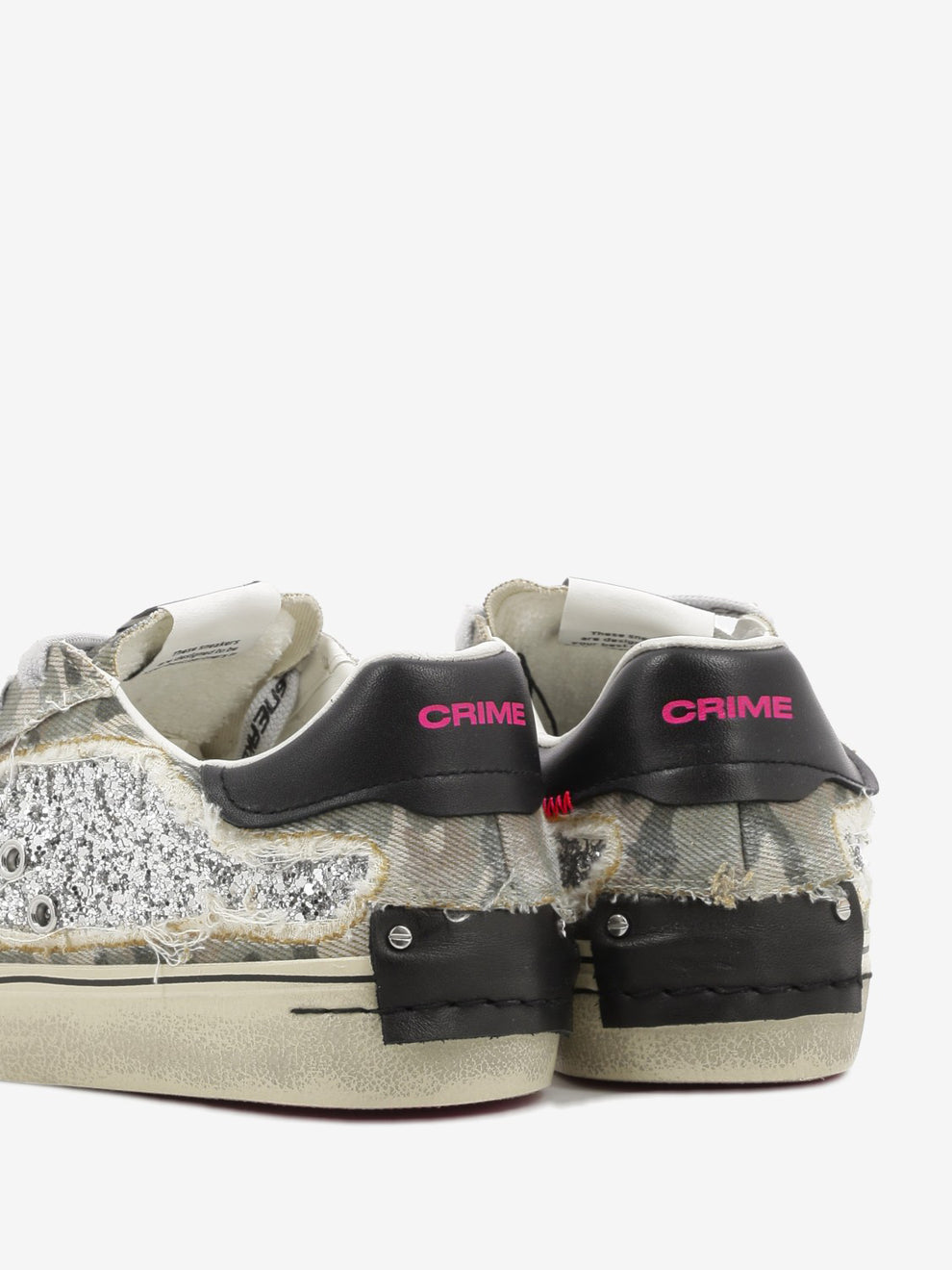 Sneakers Distressed glitter / militare