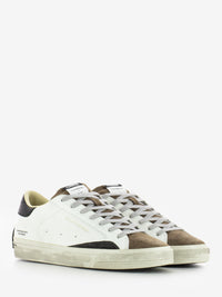 Sneakers Distressed in pelle bianca