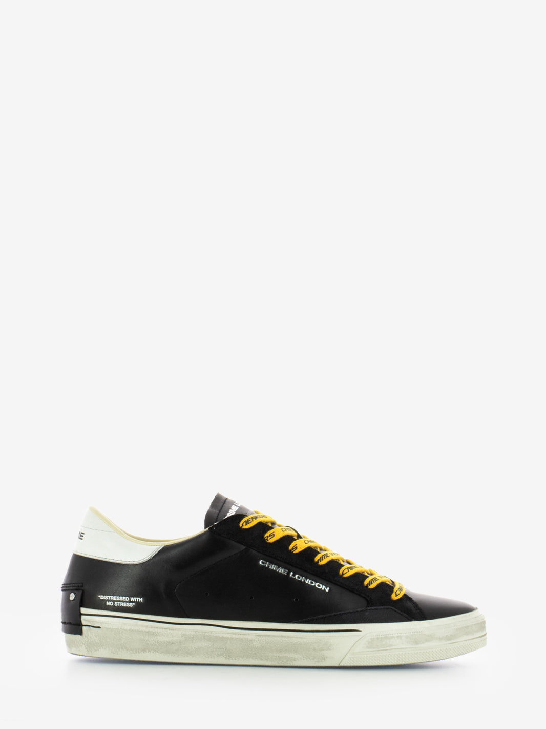 Sneakers Distressed in pelle black