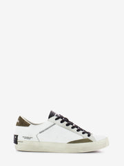 CRIME - Sneakers Distressed in pelle white