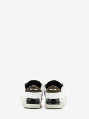 CRIME - Sneakers Distressed in pelle white