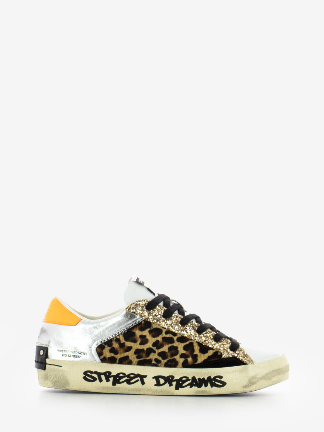 Sneakers Distressed leopard glitz