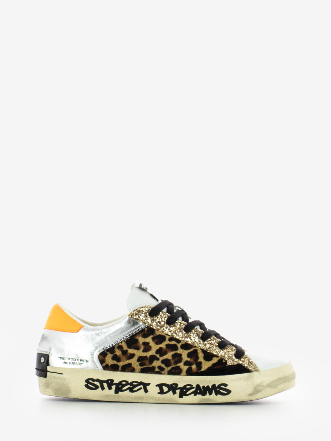Sneakers Distressed leopard glitz