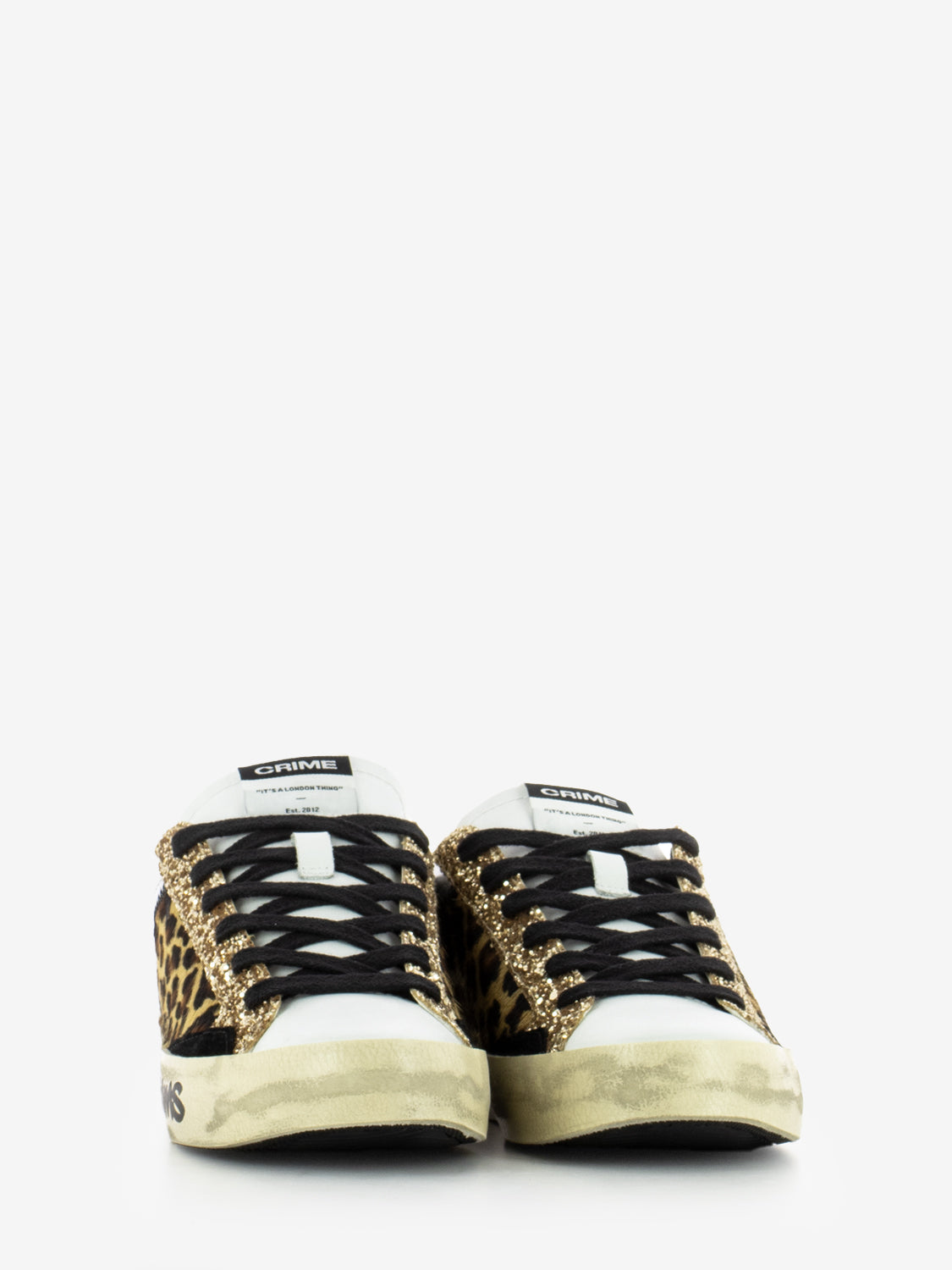 Sneakers Distressed leopard glitz