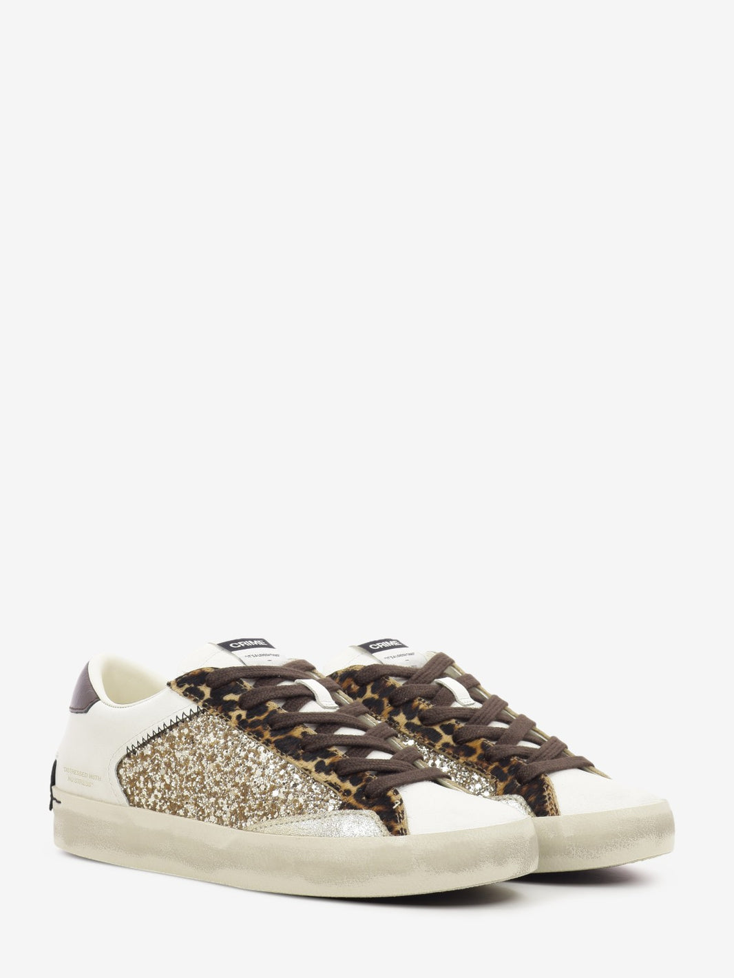 Sneakers Distressed leopard stardust