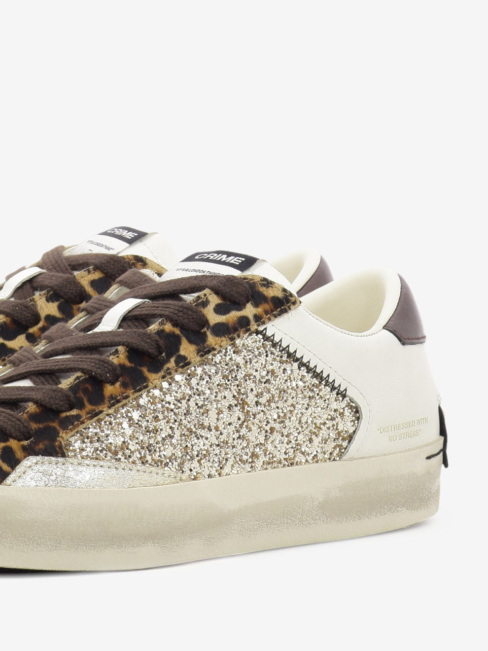 Sneakers Distressed leopard stardust