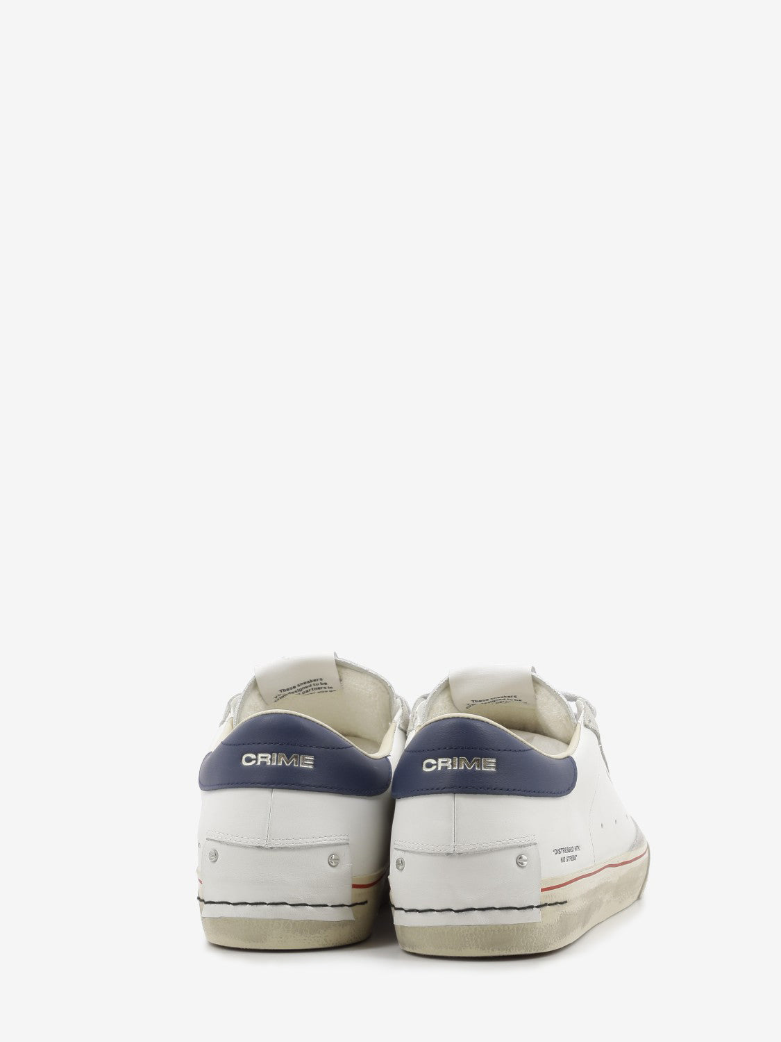 Sneakers Distressed LO bianche / blu