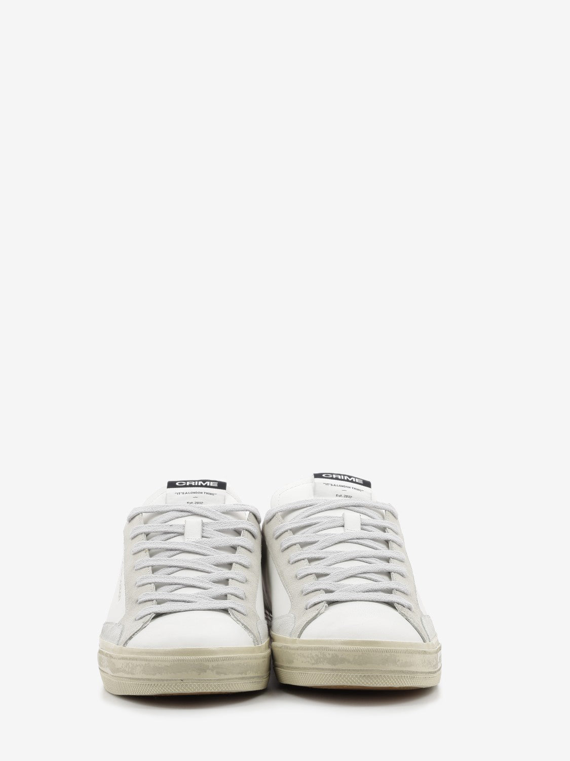 Sneakers Distressed LO bianche / blu