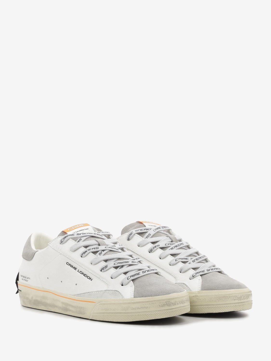 Distressed LO Sneakers white / grey