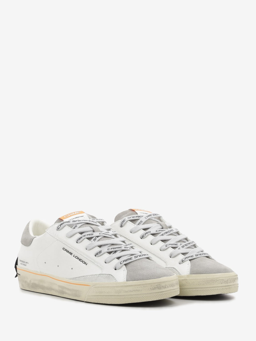 Distressed LO Sneakers white / grey