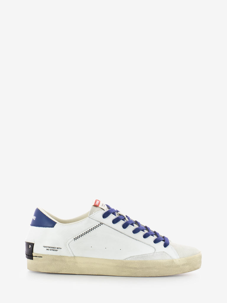 CRIME - Sneakers Distressed white / blu