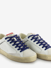 CRIME - Sneakers Distressed white / blu