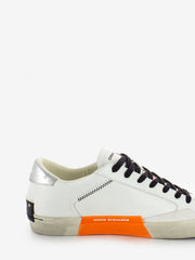 CRIME - Sneakers Distressed white / orange