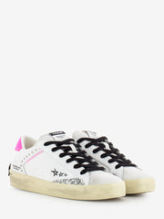 CRIME - Sneaker Distressed white / pink