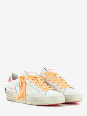 CRIME - Sneaker Sk8 deluxe bianco / arancio