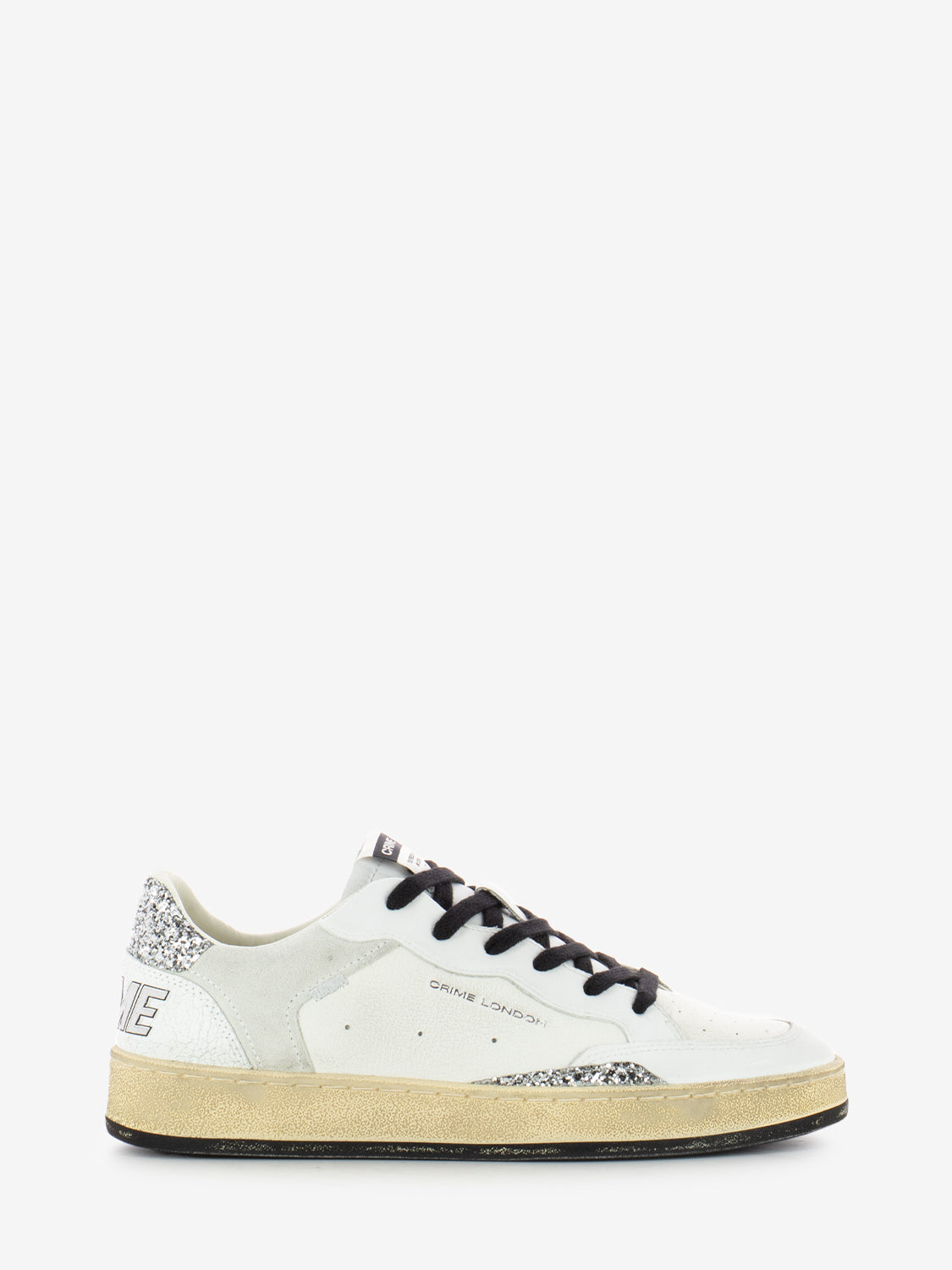 Sneakers Chelsea bianche con glitter