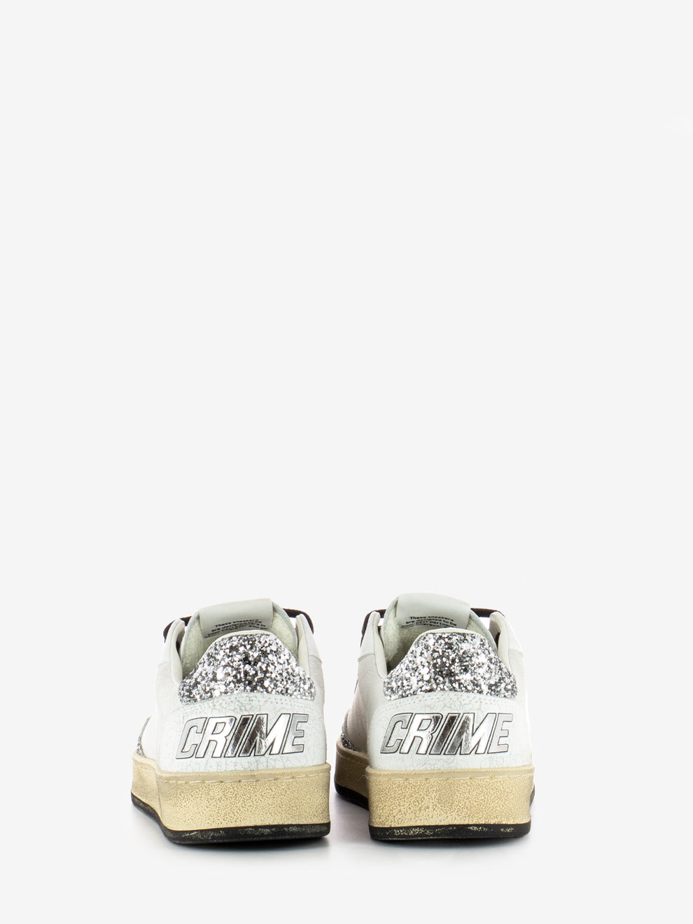 Sneakers Chelsea bianche con glitter