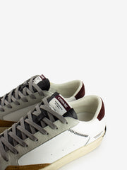 CRIME - Sneakers Distressed bianche e nere