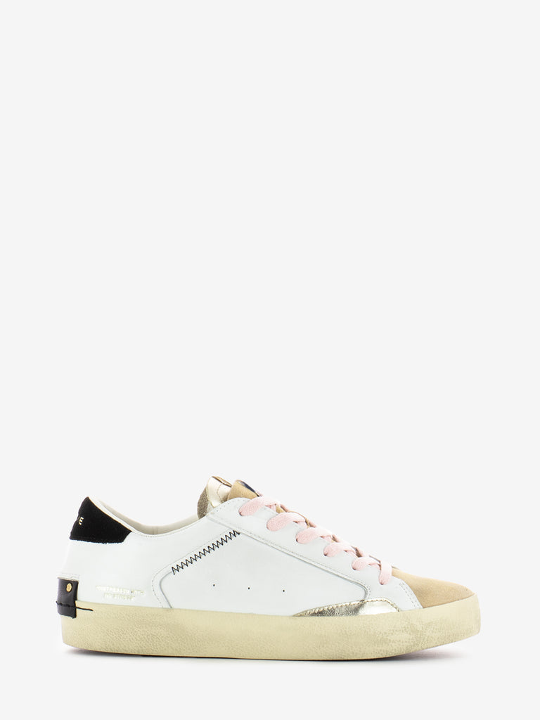 CRIME - Sneakers Distressed bianche