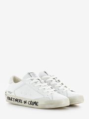 CRIME - Sneakers Distressed bianco