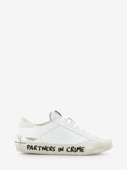 CRIME - Sneakers Distressed bianco