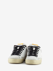 CRIME - Sneakers distressed bianco / arancio