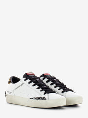 CRIME - Sneakers distressed bianco / cavallino