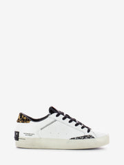 CRIME - Sneakers distressed bianco / cavallino