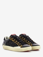 CRIME - Sneakers Distressed black / animalier