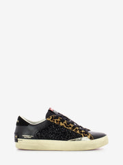 CRIME - Sneakers Distressed black / animalier