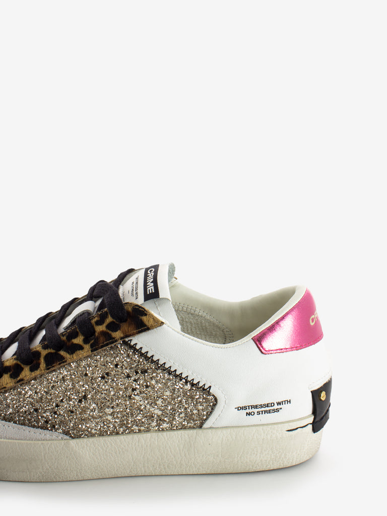 CRIME - Sneakers Distressed glitter multicolor