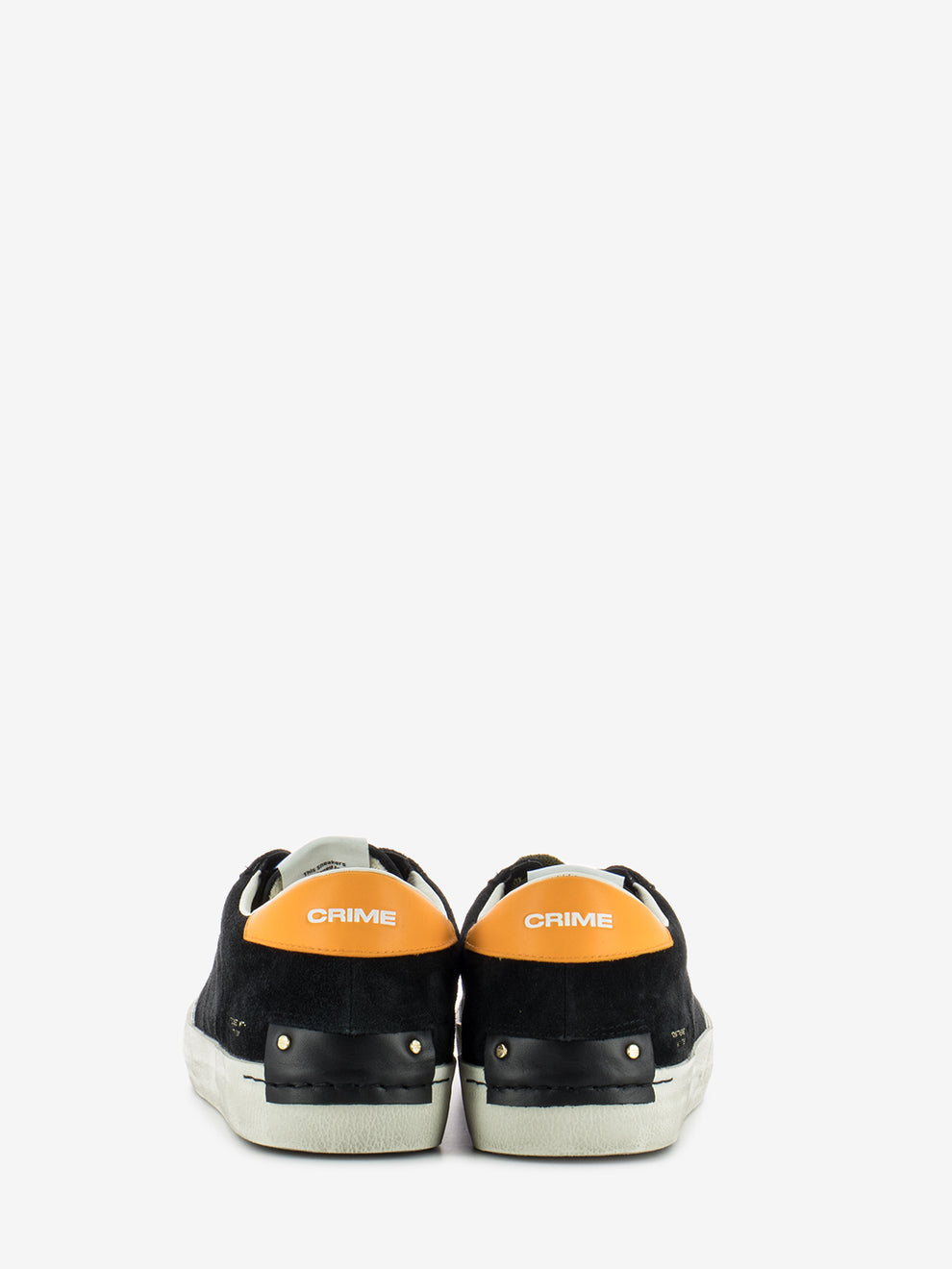 Sneakers distressed in camoscio nero
