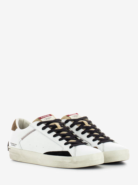 Sneakers distressed white / brown