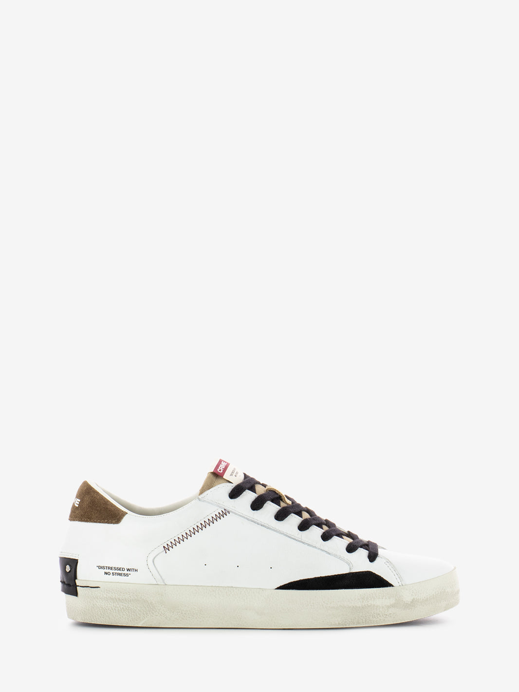 Sneakers distressed white / brown