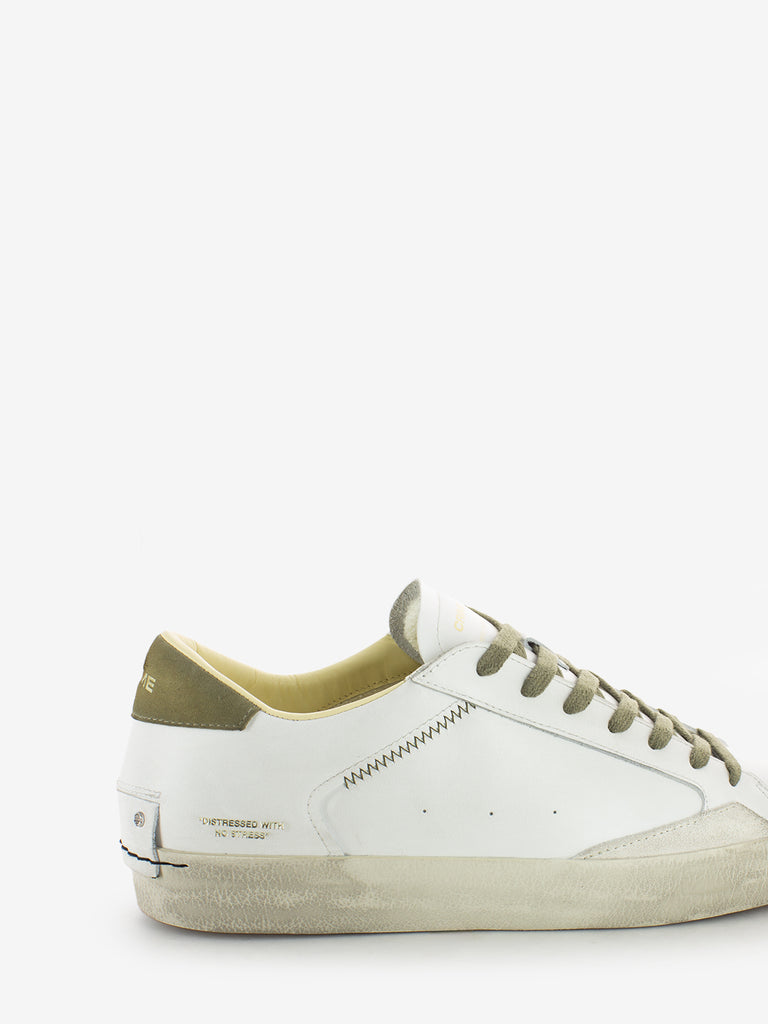 CRIME - Sneakers Distressed white / olive