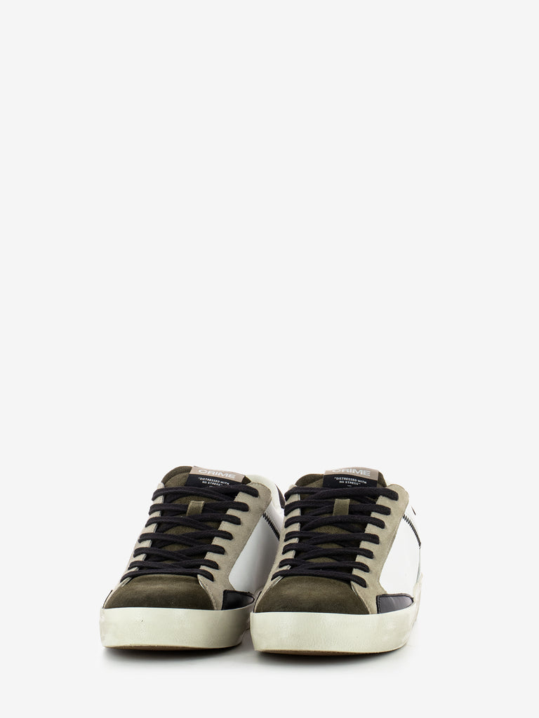 CRIME - Sneakers Distressed white / taupe