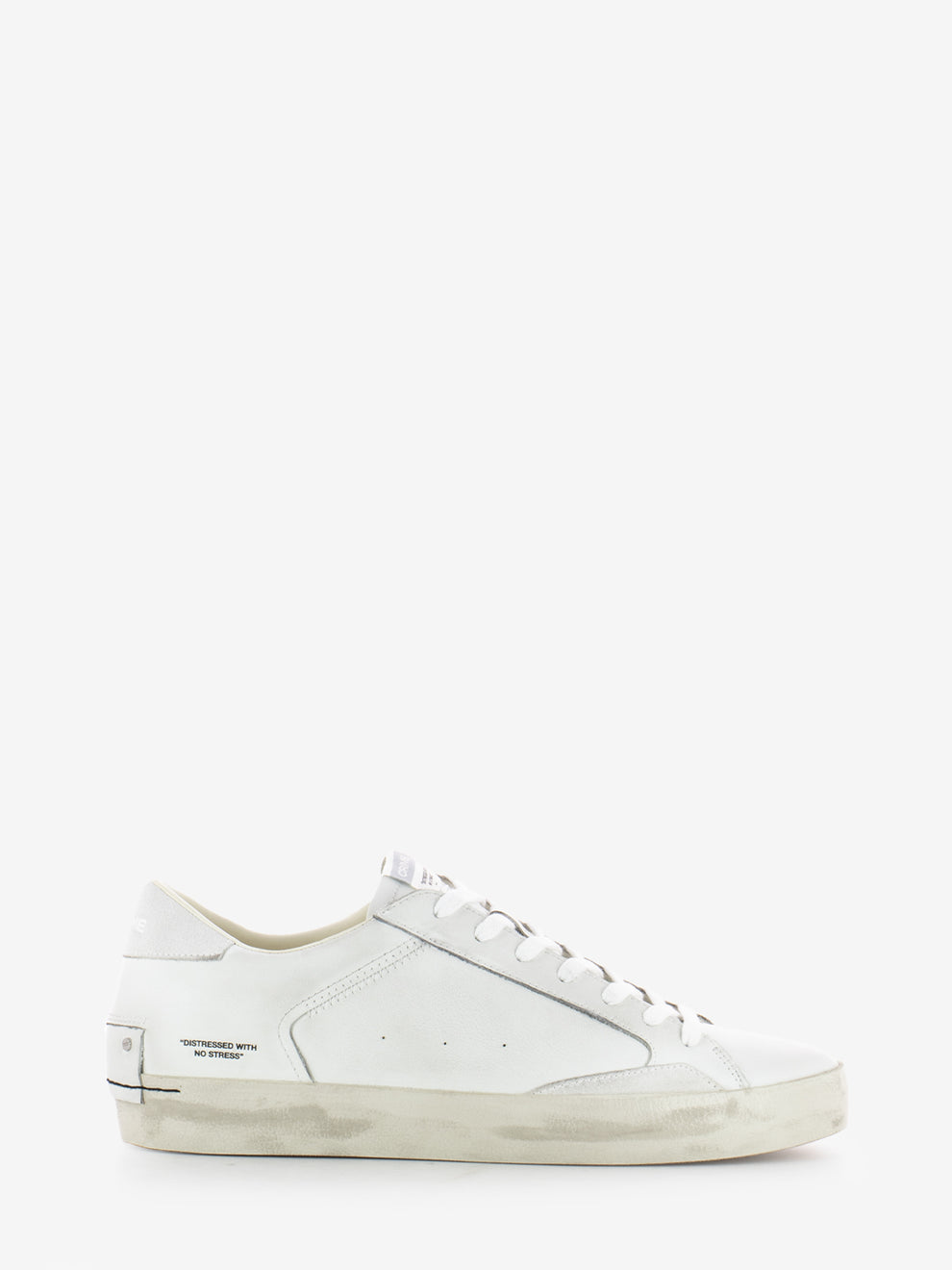 Distressed White Sneakers