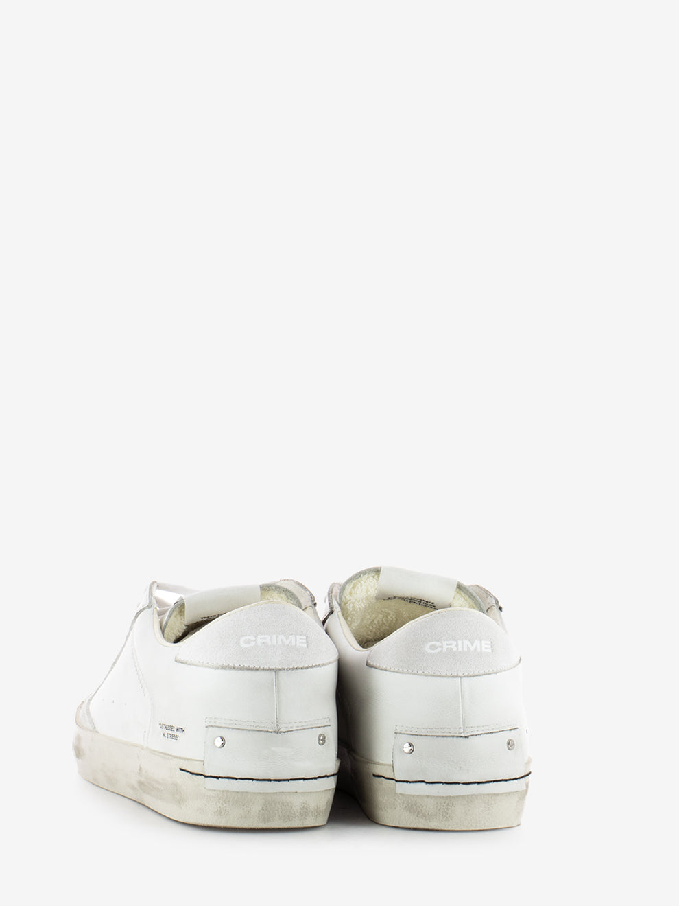 Distressed White Sneakers