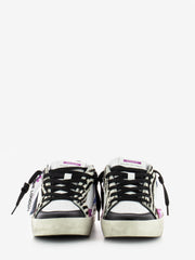 CRIME - Sneakers Sk8 Deluxe bianco / animalier / glitter