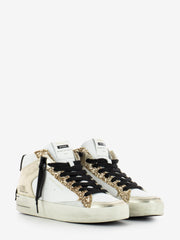 CRIME - Sneakers SK8 deluxe mid white / gold