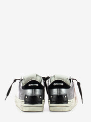 CRIME - Sneakers Sk8 deluxe white / silver glitter