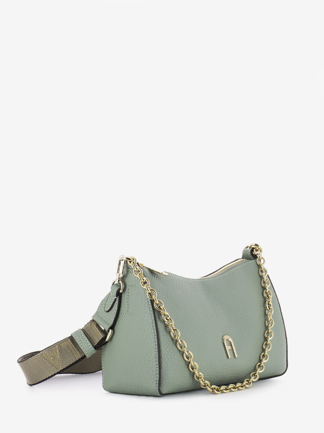 Primula mini mineral green / metal taupe bag