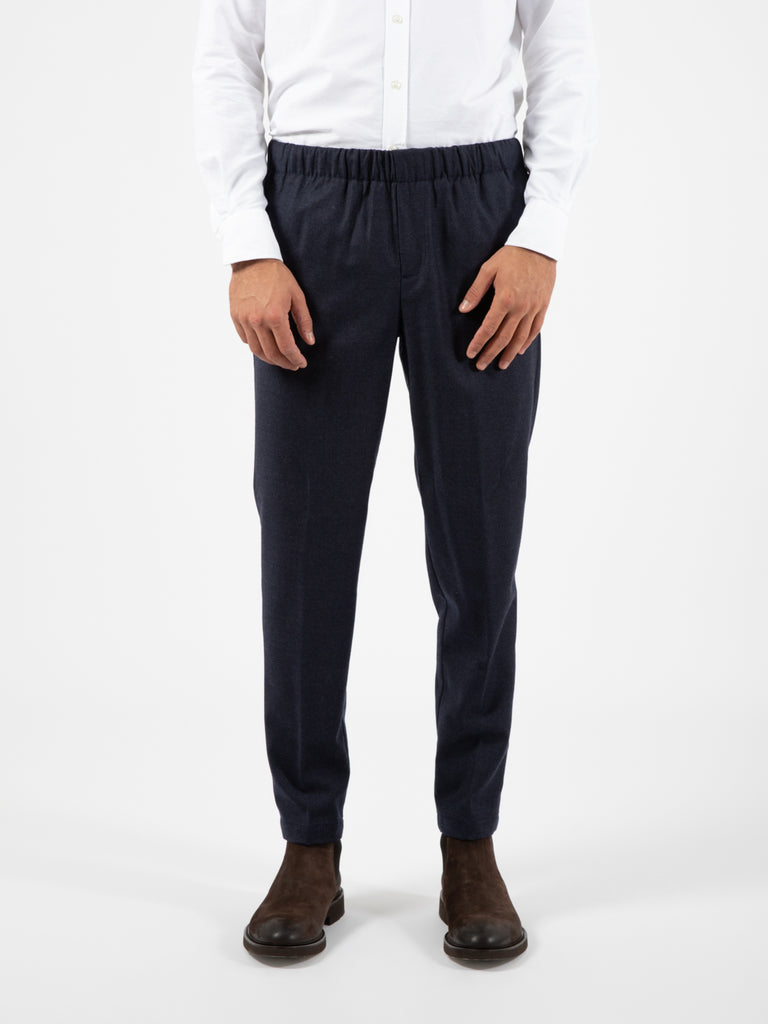 CRUNA - Pantalone Burano 1209 blu notte