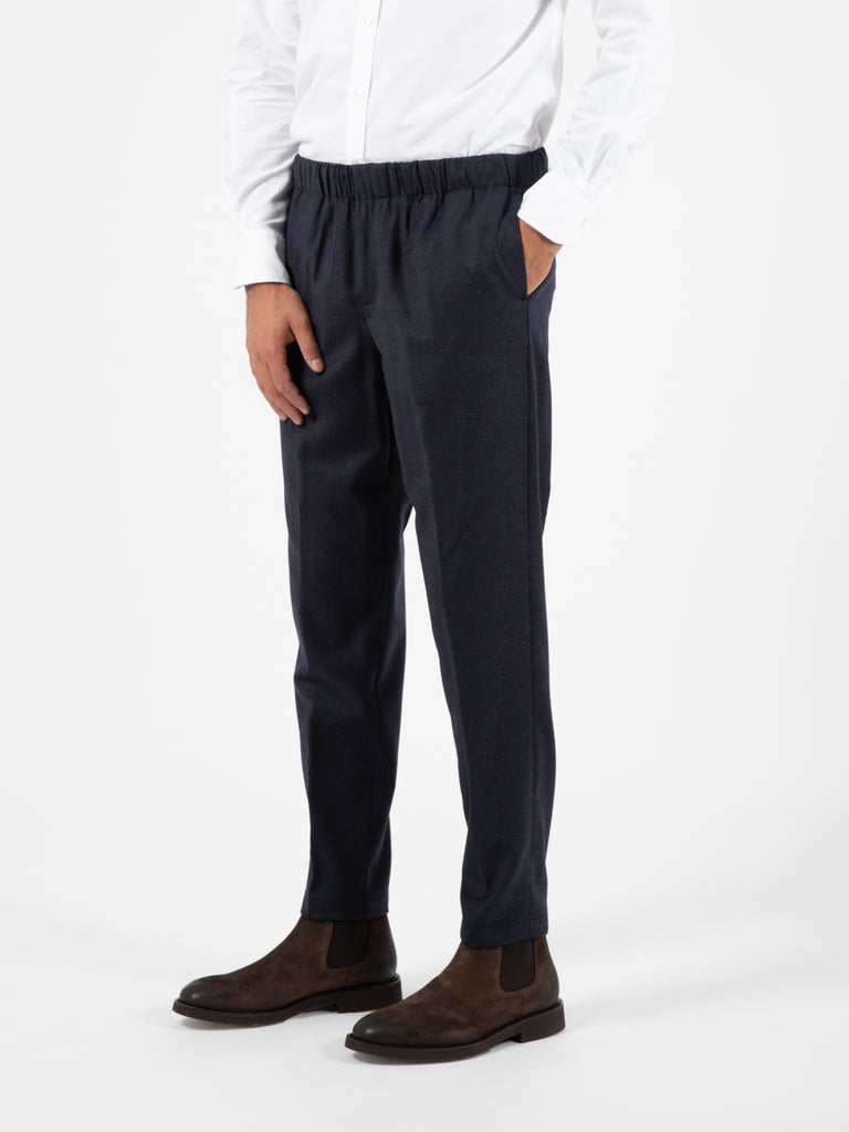 CRUNA - Pantalone Burano 1209 blu notte